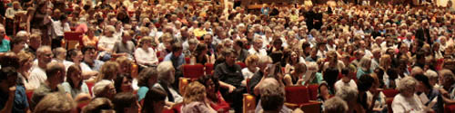 An audience of nearly 1200 attended the Hancher Premiere of A Friend Indeed